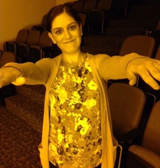 We conduct demonstrations showing students what it's like to have total colorblindness.